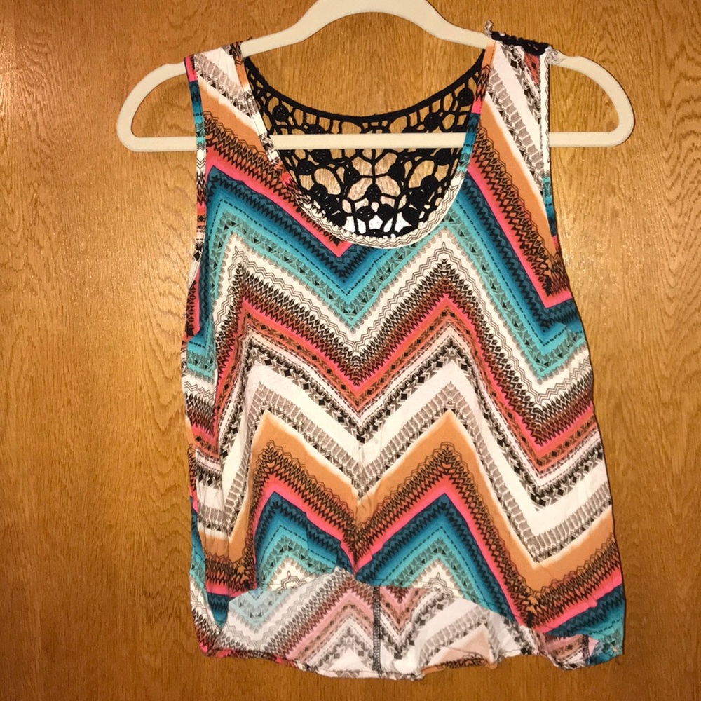 boho tank top! Amazing detailing